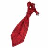 Burgundy Floral Pre-Tied Wedding Cravat for Boys
