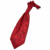 Burgundy Floral Pre-Tied Wedding Cravat