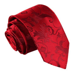Burgundy Floral Tie Burgundy Floral Tie