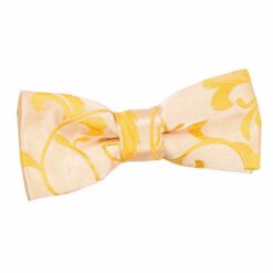 Gold Floral Pre-Tied Bow Tie for Boys Gold Floral Pre-Tied Bow Tie for Boys
