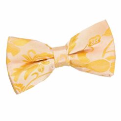 Gold Floral Pre-Tied Bow Tie Gold Floral Pre-Tied Bow Tie