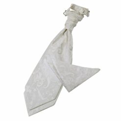 Ivory Floral Wedding Cravat and Pocket Square Set Ivory Floral Wedding Cravat and Pocket Square Set