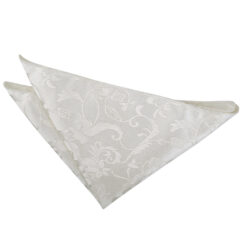 Ivory Floral Pocket Square Ivory Floral Pocket Square
