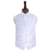 White Floral Wedding Waistcoat