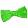 Apple Green Plain Satin Pre-Tied Bow Tie