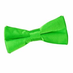 Apple Green Plain Satin Pre-Tied Bow Tie for Boys Apple Green Plain Satin Pre-Tied Bow Tie for Boys