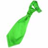 Apple Green Plain Satin Pre-Tied Wedding Cravat for Boys