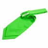 Apple Green Plain Satin Self-Tie Wedding Cravat