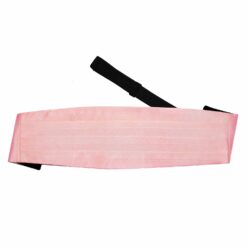 Baby Pink Plain Satin Cummerbund