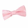 Baby Pink Plain Satin Pre-Tied Bow Tie for Boys