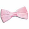 Baby Pink Plain Satin Pre-Tied Bow Tie