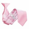 Baby Pink Plain Satin Clip On Tie