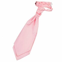 Baby Pink Plain Satin Pre-Tied Wedding Cravat