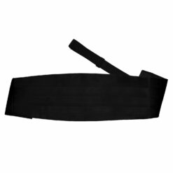 Black Plain Satin Cummerbund Black Plain Satin Cummerbund