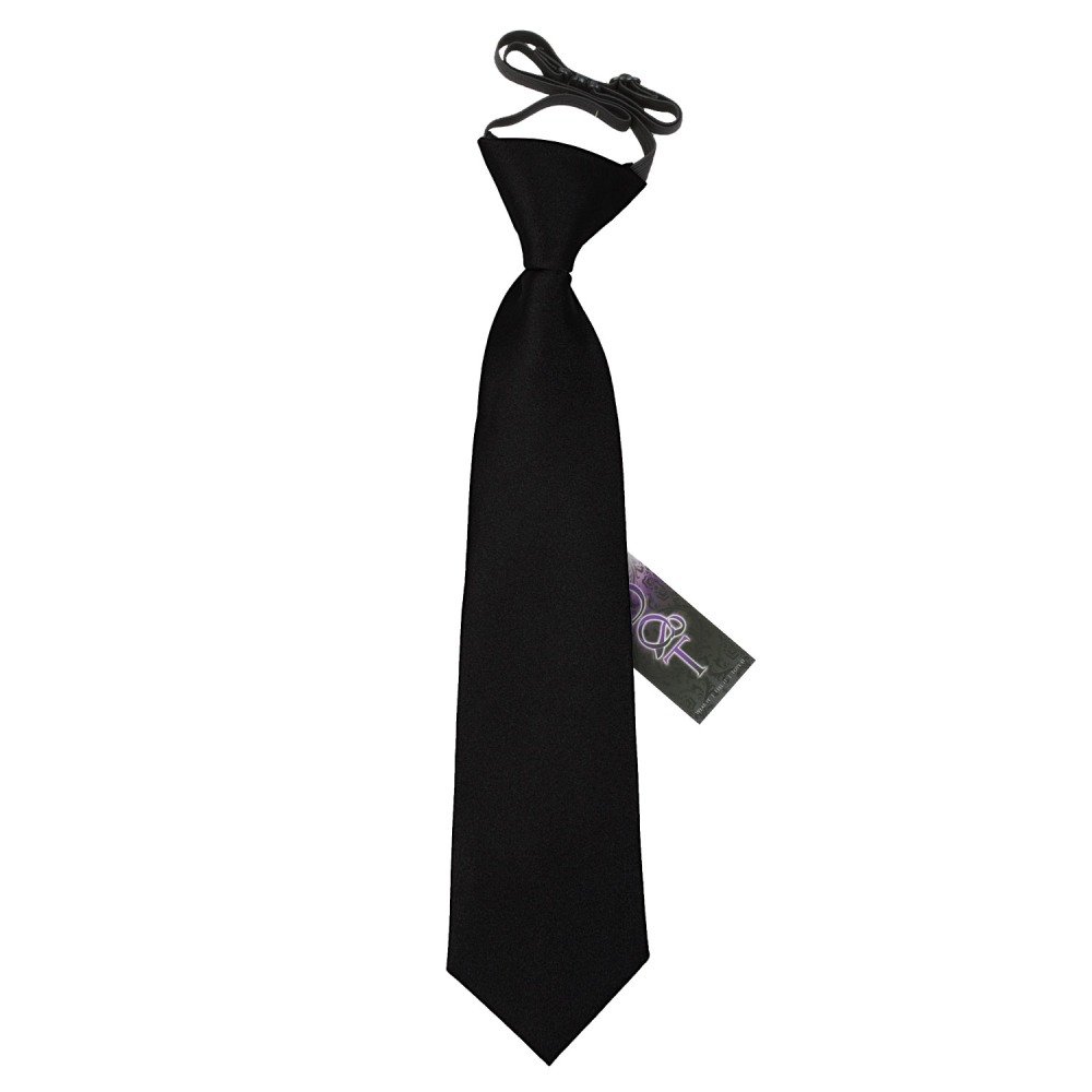 Plain Black Tie Clip