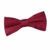 Burgundy Plain Satin Pre-Tied Bow Tie for Boys