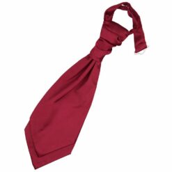 Burgundy Plain Satin Pre-Tied Wedding Cravat for Boys Burgundy Plain Satin Pre-Tied Wedding Cravat for Boys