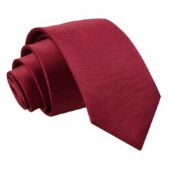 Burgundy Plain Satin Regular Tie for Boys Burgundy Plain Satin Regular Tie for Boys