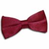 Burgundy Plain Satin Pre-Tied Bow Tie