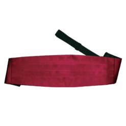 Burgundy Plain Satin Cummerbund