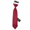 Burgundy Plain Satin Elasticated Tie For Boys