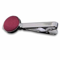 Burgundy Plain Tie Clip