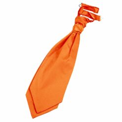 Burnt Orange Plain Satin Pre-Tied Wedding Cravat