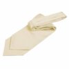 Champagne Plain Satin Self-Tie Wedding Cravat