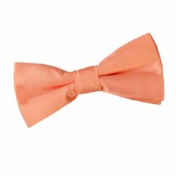 Coral Plain Satin Pre-Tied Bow Tie for Boys Coral Plain Satin Pre-Tied Bow Tie for Boys