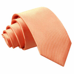 Coral Plain Satin Regular Tie for Boys Coral Plain Satin Regular Tie for Boys