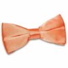 Coral Plain Satin Pre-Tied Bow Tie