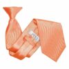 Coral Plain Satin Clip On Tie