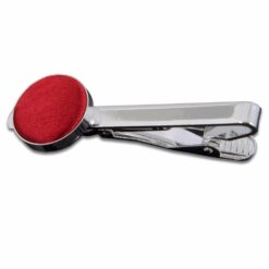 Crimson Red Plain Tie Clip Crimson Red Plain Tie Clip