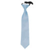 Dusty Blue Plain Satin Elasticated Tie For Boys