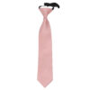 Dusty Pink Plain Satin Elasticated Tie For Boys