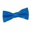 Electric Blue Plain Satin Pre-Tied Bow Tie for Boys