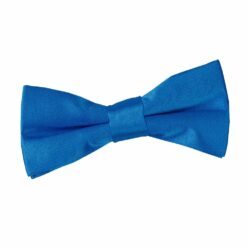 Electric Blue Plain Satin Pre-Tied Bow Tie for Boys Electric Blue Plain Satin Pre-Tied Bow Tie for Boys