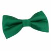 Emerald Green Plain Satin Pre-Tied Bow Tie