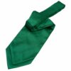 Emerald Green Plain Satin Self-Tie Wedding Cravat