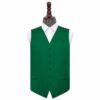 Emerald Green Plain Satin Wedding Waistcoat