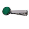 Emerald Green Plain Tie Clip