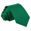 Emerald Green Plain Satin Regular Tie for Boys