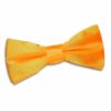 Fluorescent Orange Plain Satin Pre-Tied Bow Tie for Boys