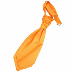 Fluorescent Orange Plain Satin Pre-Tied Wedding Cravat for Boys Fluorescent Orange Plain Satin Pre-Tied Wedding Cravat for Boys
