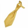 Gold Plain Satin Pre-Tied Wedding Cravat for Boys