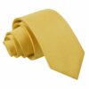 Gold Plain Satin Regular Tie for Boys