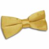 Gold Plain Satin Pre-Tied Bow Tie