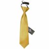 Gold Plain Satin Elasticated Tie For Boys
