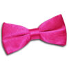 Hot Pink Plain Satin Pre-Tied Bow Tie