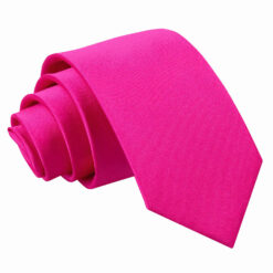 Hot Pink Plain Satin Regular Tie for Boys Hot Pink Plain Satin Regular Tie for Boys